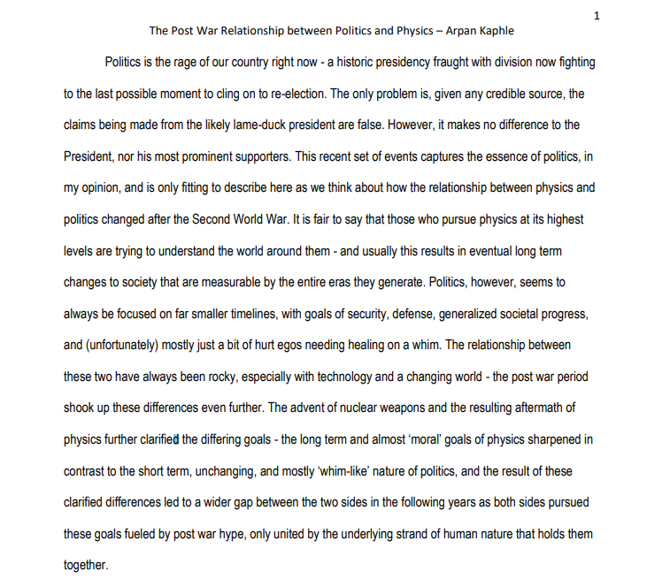 For my final paper in 8.225, I got to write about Oppenheimer's Political story!